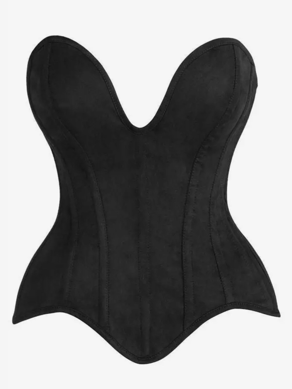 Strapless Black Waist-Defining BONE IN Corset Top